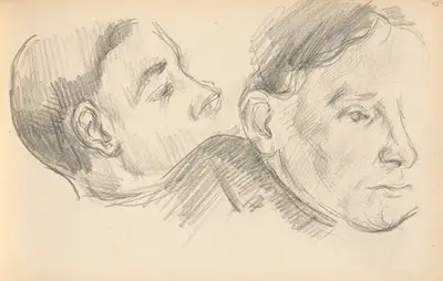 Two Heads (1890-1896) Paul Cezanne